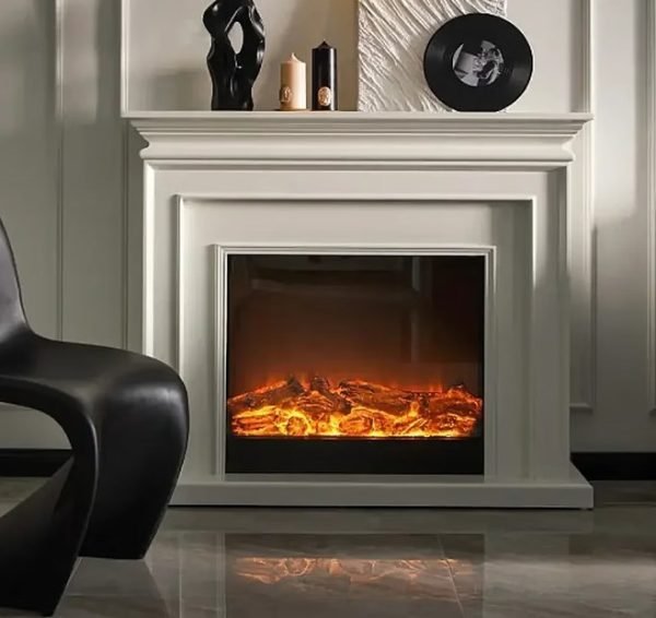 Model 1902 Luxury Electric Fireplace with Wood Frame for Household Use - Imagen 3