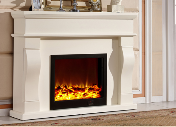 Model 8067 Luxury Electric Fireplace with Wood Frame for Household Use - Imagen 3