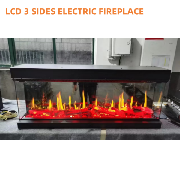 Luxury simulated fire electric fireplace LCD flame built-in electric fireplace/5D electric fireplace — изображение 4