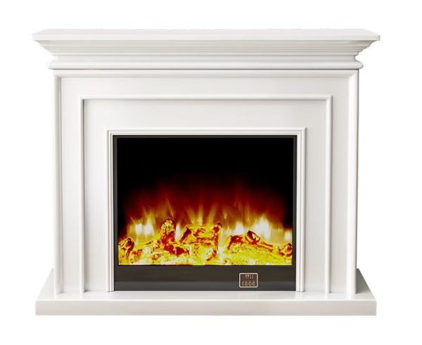 Model 1902 Luxury Electric Fireplace with Wood Frame for Household Use