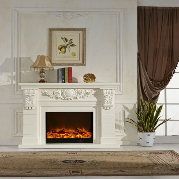 Model 8070 Luxury Electric Fireplace with Wood Frame for Household Use - Imagen 6