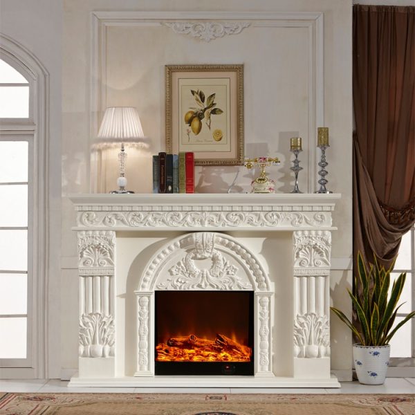 Model 8071B /8071S Luxury Electric Fireplace with Wood Frame for Household Use