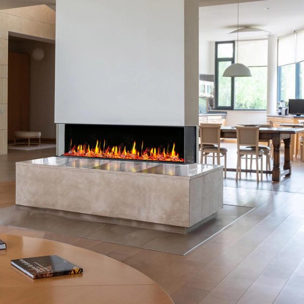 Luxury simulated fire electric fireplace LCD flame built-in electric fireplace/5D electric fireplace