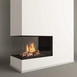 Wood fireplace