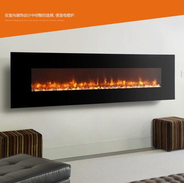 Wall-mounted electric fireplace G-100