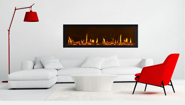 36/40/50/60/72/80/90/100 inch LCD Screen Electric Fire Fireplace Holographic Fireplace Heater — изображение 5