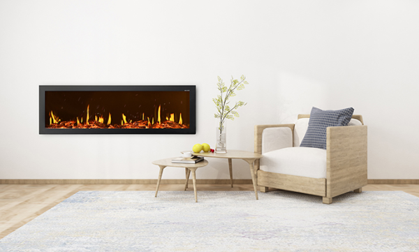 36/40/50/60/72/80/90/100 inch LCD Screen Electric Fire Fireplace Holographic Fireplace Heater — изображение 6