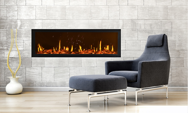 36/40/50/60/72/80/90/100 inch LCD Screen Electric Fire Fireplace Holographic Fireplace Heater